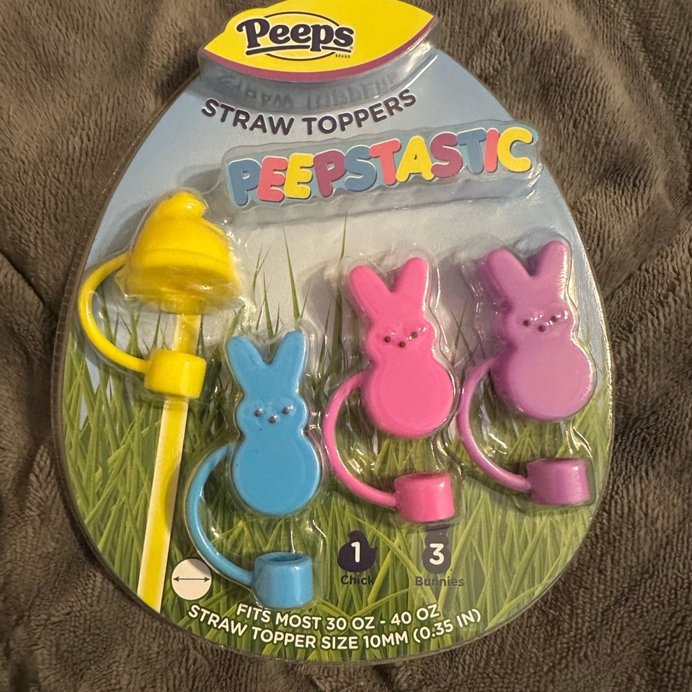 Peeps Straw Toppers Set
